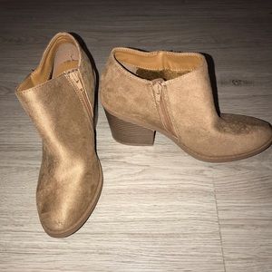 Tan booties